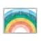 Stupell Industries Kids' Abstract Watercolor Pattern Rainbow Blue Green Pink Framed Wall Art